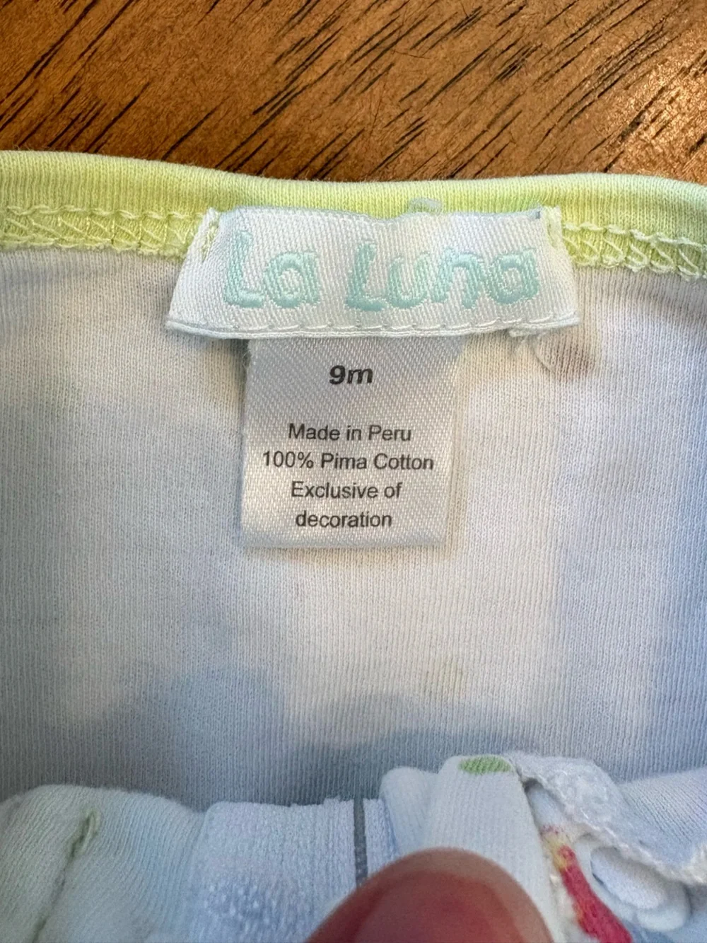 La Luna 9M Zip Jumpsuit with Rainbow Sno-Ball Print and Lime Green Trim